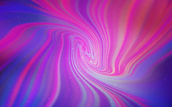 Licht paars, roze vector sjabloon met ruimte sterren. — Stockvector
