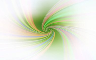 Kavisli çizgilerle Açık Yeşil vektör arka planı.