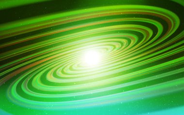 Işık yeşil vektör arka plan gökada yıldız ile.