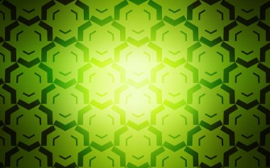 Bükülmüş çizgileri olan Açık Yeşil vektör arkaplanı.