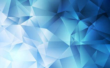 Açık mavi vektör soyut çokgen arkaplan.