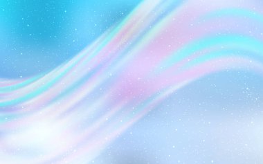 Kozmik Yıldızlar ile açık mavi vektör düzeni.