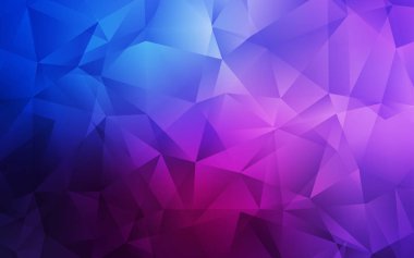 Koyu Pembe, Mavi vektör düşük poli doku.