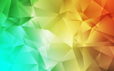 Açık Yeşil, Sarı vektör çokgen arkaplan.