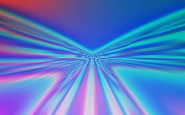 Açık Pembe, eğri çizgileri olan Mavi vektör arkaplanı.