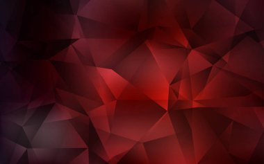 Koyu kırmızı vektör çokgen arkaplanı.