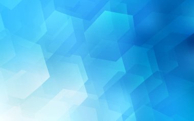 Renkli altıgenli hafif BLUE vektör dokusu.