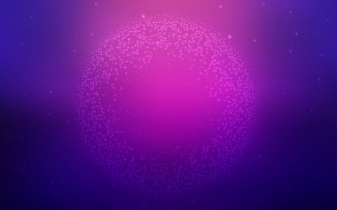 Astronomik yıldızlar ile koyu mor vektör arka plan.