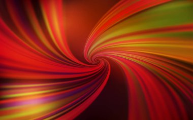 Koyu Kırmızı, Bükülmüş çizgilerle sarı vektör deseni.