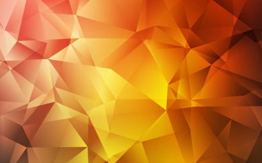 Açık Turuncu vektör düşük poli arka plan.