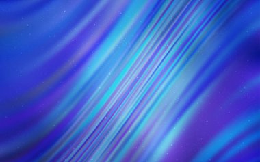 Kozmik Yıldızlar ile açık mavi vektör düzeni.