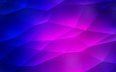 Açık Pembe, mavi vektör arkaplanı çizgiler, üçgenler.