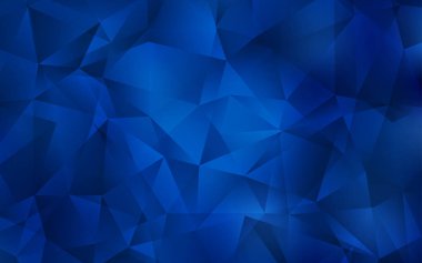 Koyu mavi vektör soyut mozaik desen.