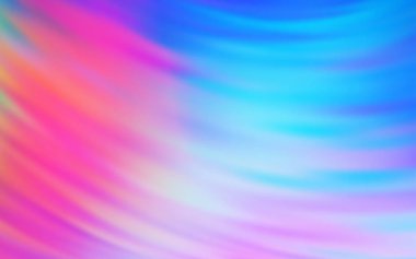 Kavisli çizgilerle açık çok renkli vektör düzeni.