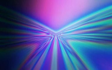 Koyu Pembe, Kavisli çizgilerle mavi vektör düzeni.