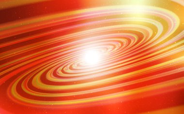 Açık kırmızı, astronomik yıldızlar ile sarı vektör arka plan.