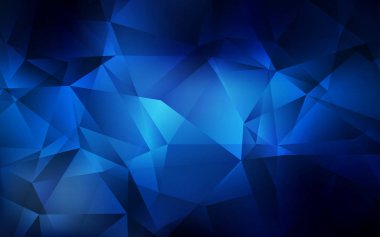 Koyu mavi vektör çokgen arkaplan.