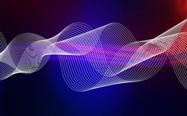 Açık mavi, kırmızı vektör renkli bulanık arkaplan.