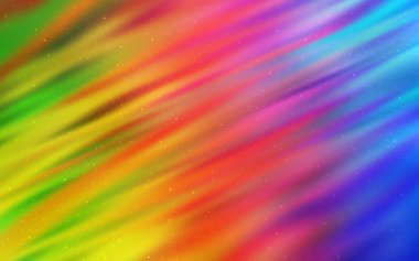 Kozmik yıldız düzeniyle ışık çok renkli vektör.