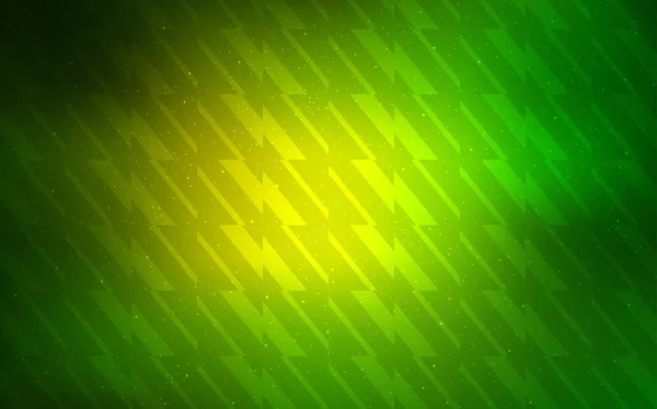 Verde claro, textura de vector amarillo con líneas de color. — Archivo Imágenes Vectoriales
