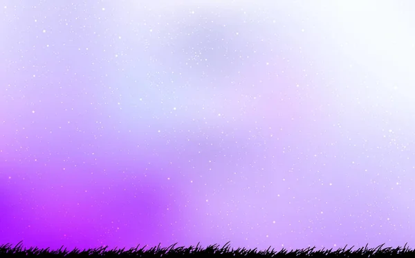带空间恒星的浅紫色矢量模板. — 图库矢量图片