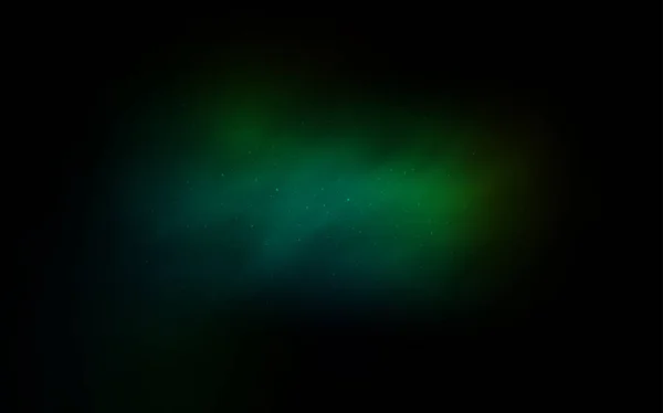 Textura vetorial verde escuro com estrelas de forma leitosa . — Vetor de Stock