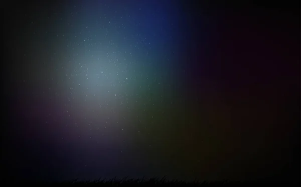 宇宙の星と暗い青いベクトル レイアウト. — ストックベクタ