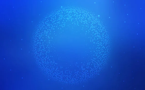 Plantilla vectorial Light BLUE con estrellas espaciales . — Vector de stock