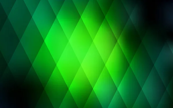 Dark Green vector background with rectangles. — Stock Vector