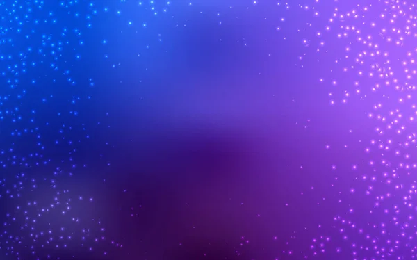 Ljusrosa, blå vector bakgrund med galaxy stjärnor. — Stock vektor