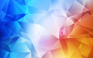 Açık Mavi, Kırmızı vektör soyut mozaik zemin.