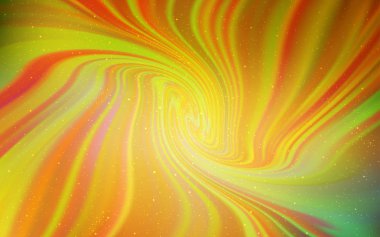 Uzay yıldızları ile koyu sarı vektör şablonu.