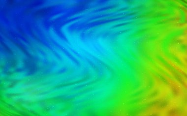 Açık mavi, Samanyolu yıldızlar ile yeşil vektör doku.