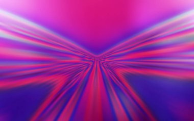 Bükülmüş çizgileri olan Açık Pembe vektör şablonu.