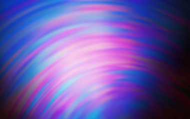 Koyu Pembe, bükülmüş çizgilerle mavi vektör düzeni.