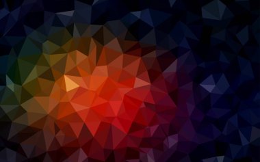 Koyu Kırmızı vektör düşük poli arka plan.