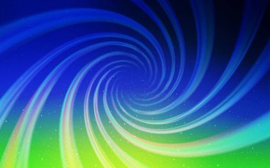 Açık mavi, Samanyolu yıldızlar ile yeşil vektör doku.