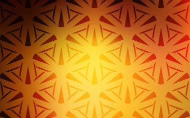  kristaller ile şablon, üçgenler.