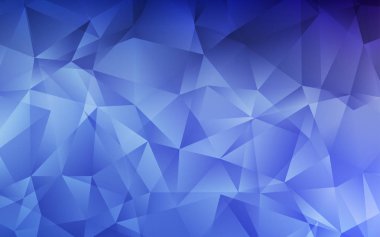 Açık BLUE vektör çokgen arkaplan.