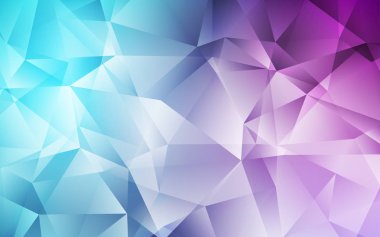 Açık Pembe, Mavi vektör soyut mozaik arkaplan.