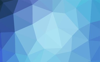 Açık BLUE vektör çokgen arkaplan.