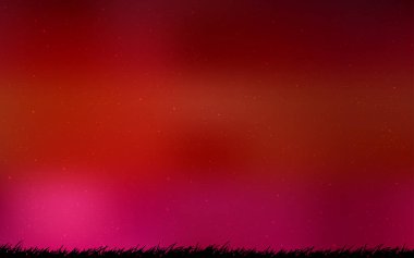 Gece gökyüzü desenle koyu kırmızı vektör yıldız.