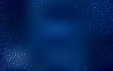 Gece gökyüzü desenle koyu mavi vektör yıldız.