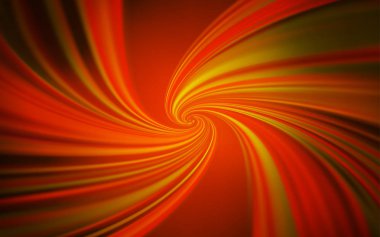 Eğri çizgileri olan koyu turuncu vektör arkaplanı.