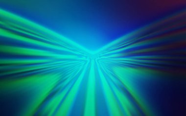 Açık Mavi, bükülmüş çizgilerle yeşil vektör düzeni.