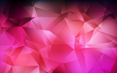 Koyu Kırmızı vektör gradyan üçgenler şablonu.