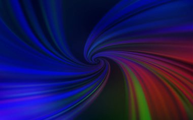 Koyu mavi, kıvrımlı sarı vektör deseni.