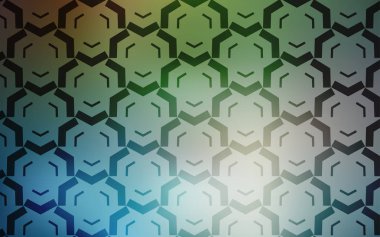 Açık Mavi, Kavisli çizgilerle yeşil vektör düzeni.