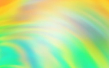 Açık Yeşil, Eğri çizgileri olan sarı vektör arka planı.