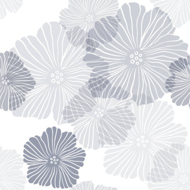 Çiçeklerle Lacivert vektör sorunsuz doğal sanat.